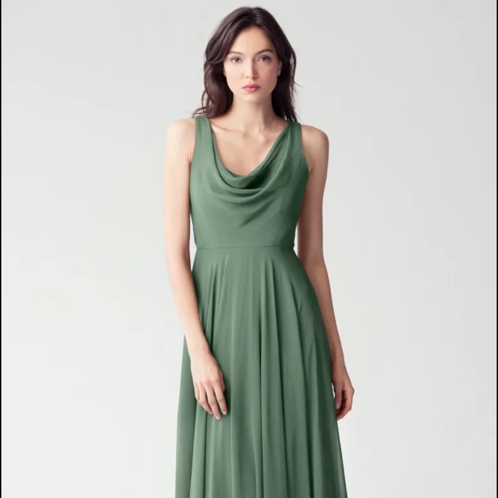 Jenny Yoo Liana Bridesmaid Dress Eucalyptus